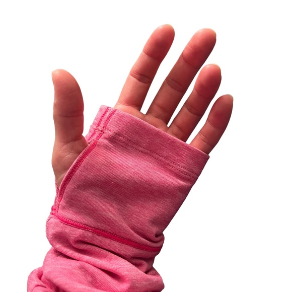 Puma Women's Pink Athletic Track Pullover Top with Thumb holes, Size Medium - Picture 9 of 16